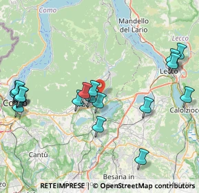 Mappa Via Parrocchiale, 22030 Longone al Segrino CO, Italia (9.6775)