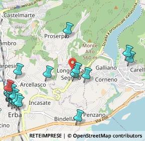 Mappa Via Parrocchiale, 22030 Longone al Segrino CO, Italia (1.4675)