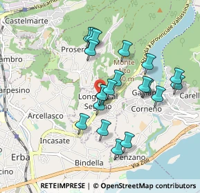 Mappa Via Parrocchiale, 22030 Longone al Segrino CO, Italia (0.8075)