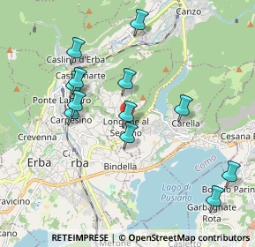 Mappa Via Parrocchiale, 22030 Longone al Segrino CO, Italia (1.91167)