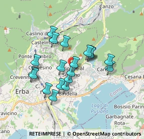 Mappa Via Parrocchiale, 22030 Longone al Segrino CO, Italia (1.43)