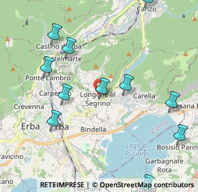 Mappa Via Parrocchiale, 22030 Longone al Segrino CO, Italia (2.39545)