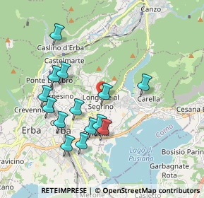 Mappa Via Parrocchiale, 22030 Longone al Segrino CO, Italia (1.84214)