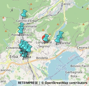 Mappa Via Parrocchiale, 22030 Longone al Segrino CO, Italia (1.955)