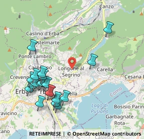 Mappa Via Parrocchiale, 22030 Longone al Segrino CO, Italia (2.222)