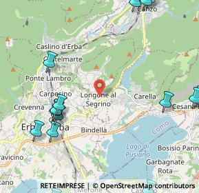 Mappa Via Parrocchiale, 22030 Longone al Segrino CO, Italia (3.07267)