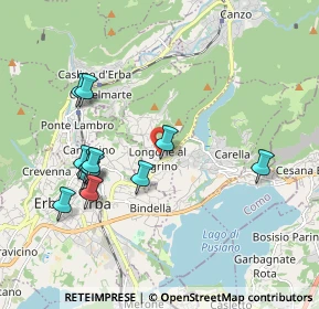 Mappa Via Parrocchiale, 22030 Longone al Segrino CO, Italia (1.9375)