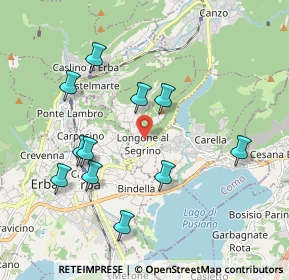 Mappa Via Parrocchiale, 22030 Longone al Segrino CO, Italia (1.96091)