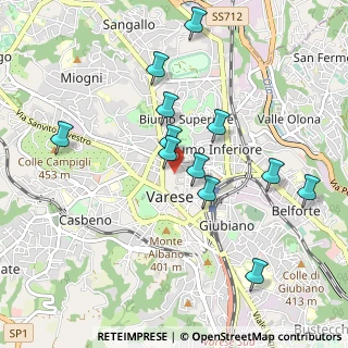 Mappa Via Griffi, 21100 Varese VA, Italia (0.92583)