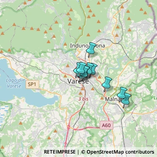 Mappa Via Griffi, 21100 Varese VA, Italia (1.84727)
