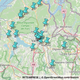 Mappa Via Vallarsa, 21100 Varese VA, Italia (8.1415)