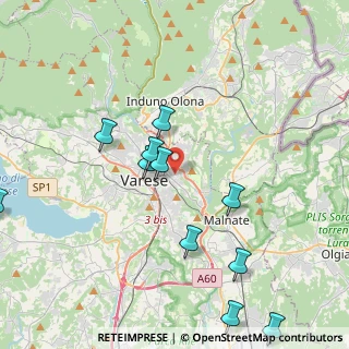 Mappa Via Vallarsa, 21100 Varese VA, Italia (4.56364)