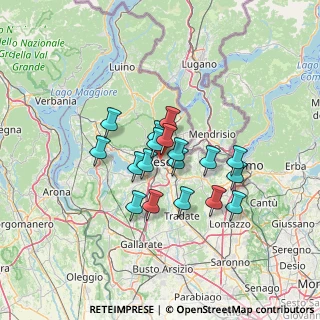 Mappa Via Vallarsa, 21100 Varese VA, Italia (9.89722)