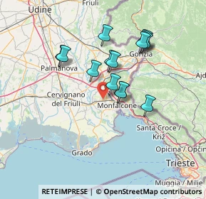 Mappa Via Antonio, 34077 Ronchi dei Legionari GO, Italia (11.85786)