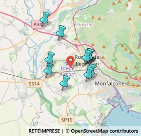 Mappa Via Antonio, 34077 Ronchi dei Legionari GO, Italia (2.57)