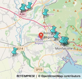 Mappa Via Antonio, 34077 Ronchi dei Legionari GO, Italia (4.61091)