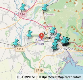 Mappa Via Antonio, 34077 Ronchi dei Legionari GO, Italia (3.87)