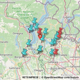 Mappa Via Vittorio Veneto, 21020 Brebbia VA, Italia (12.4495)