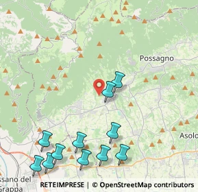 Mappa Via Santa Lucia, 31017 Pieve del Grappa TV, Italia (5.08909)