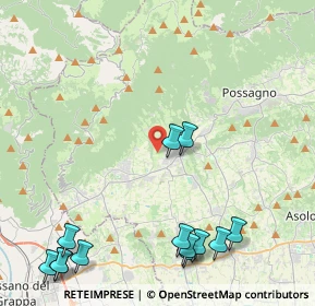 Mappa Via Santa Lucia, 31017 Pieve del Grappa TV, Italia (5.74615)