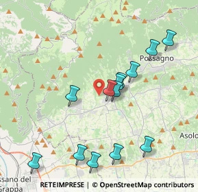 Mappa Via Santa Lucia, 31017 Pieve del Grappa TV, Italia (3.97615)
