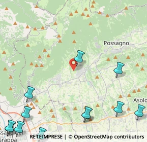 Mappa Via Santa Lucia, 31017 Pieve del Grappa TV, Italia (6.81833)