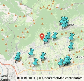 Mappa Via Santa Lucia, 31017 Pieve del Grappa TV, Italia (4.638)