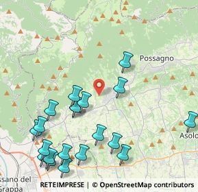 Mappa Via Santa Lucia, 31017 Pieve del Grappa TV, Italia (4.9355)