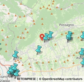Mappa Via Santa Lucia, 31017 Pieve del Grappa TV, Italia (6.725)
