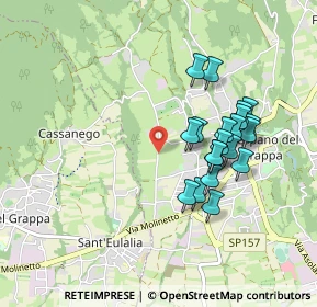 Mappa Via Santa Lucia, 31017 Pieve del Grappa TV, Italia (0.8205)