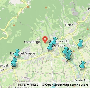 Mappa Via Santa Lucia, 31017 Pieve del Grappa TV, Italia (2.79083)