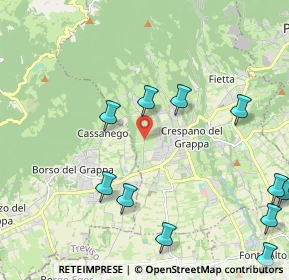 Mappa Via Santa Lucia, 31017 Pieve del Grappa TV, Italia (2.64636)