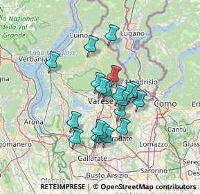 Mappa Via Paolo Veronese, 21100 Varese VA, Italia (10.6715)