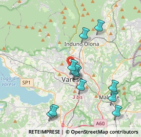 Mappa Via Paolo Veronese, 21100 Varese VA, Italia (4.08091)