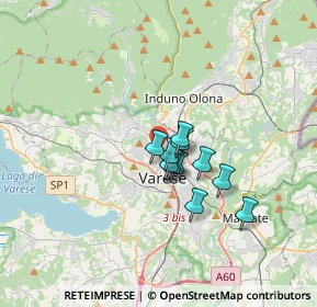 Mappa Via Paolo Veronese, 21100 Varese VA, Italia (2.10091)