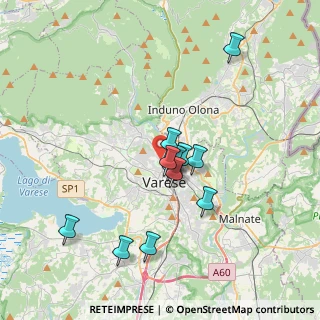 Mappa Via Paolo Veronese, 21100 Varese VA, Italia (3.0775)