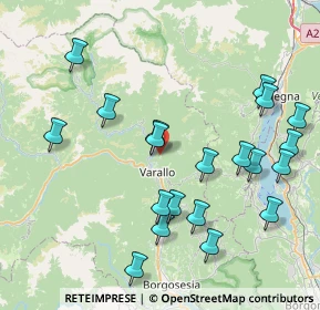 Mappa Cascine sopra il Sacro Monte, 13019 Varallo VC, Italia (8.818)