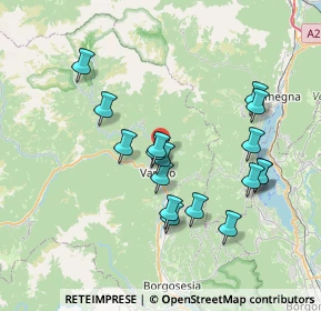 Mappa Cascine sopra il Sacro Monte, 13019 Varallo VC, Italia (6.95882)