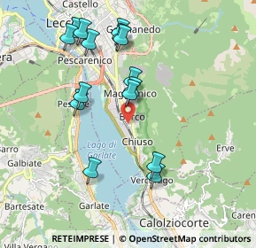 Mappa Via Gondola, 23900 Lecco LC, Italia (1.93467)