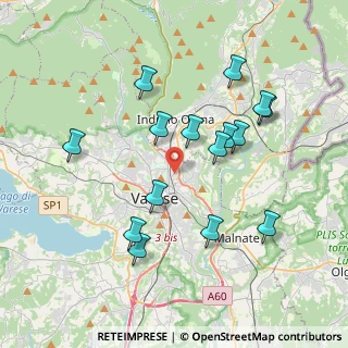 Mappa Via Leopoldo Giampaolo, 21100 Varese VA, Italia (3.68267)