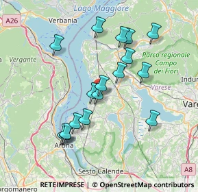 Mappa Via dei Pini, 21027 Ispra VA, Italia (6.87)