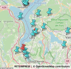 Mappa Via dei Pini, 21027 Ispra VA, Italia (9.971)