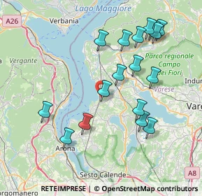 Mappa Via dei Pini, 21027 Ispra VA, Italia (7.99235)