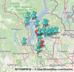 Mappa Via dei Pini, 21027 Ispra VA, Italia (9.649)