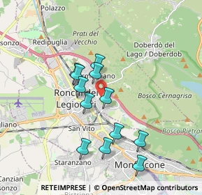 Mappa Via del Ronco, 34077 Ronchi dei Legionari GO, Italia (1.56083)