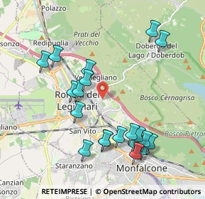 Mappa Via del Ronco, 34077 Ronchi dei Legionari GO, Italia (2.0525)