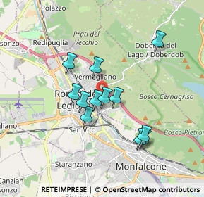 Mappa Via del Ronco, 34077 Ronchi dei Legionari GO, Italia (1.4525)