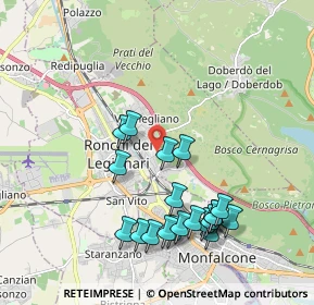 Mappa Via del Ronco, 34077 Ronchi dei Legionari GO, Italia (2.0075)