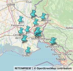 Mappa Via del Ronco, 34077 Ronchi dei Legionari GO, Italia (10.82813)