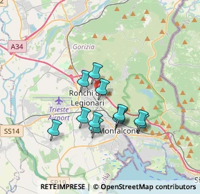 Mappa Via del Ronco, 34077 Ronchi dei Legionari GO, Italia (2.7725)